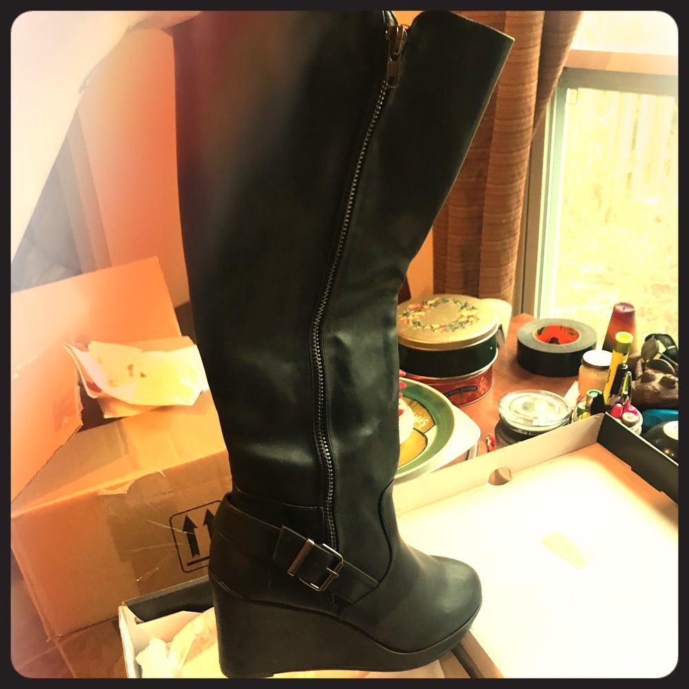 Torrid Calf Boots Wedge Heel